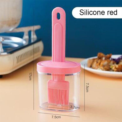 Kitchen Silicone Oil Brush High Temperature Resistant All-in-one Bottle Brush Kitchen Outdoor Barbecue Baking Bread Oil Brush - MyStoreLiving