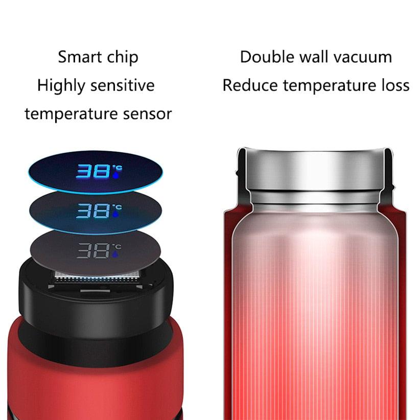 500ML Intelligent Stainless Steel Thermos Bottle Temperature Display Smart Water Bottle Vacuum Flasks Thermoses Christmas Gift - MyStoreLiving