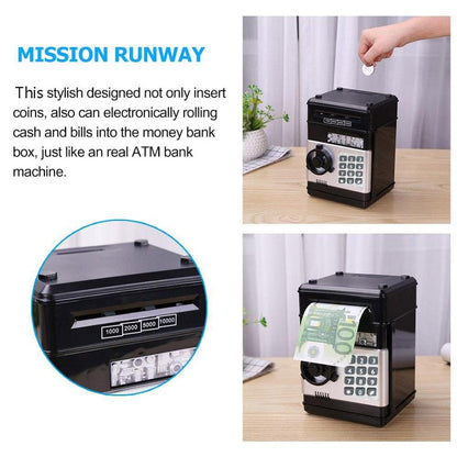 Electronic Password Money Box Lock Money Bank Automatic Coins Cash Saving Money Boxes Counter Mini Safe Coin Box For Child Gifts - MyStoreLiving