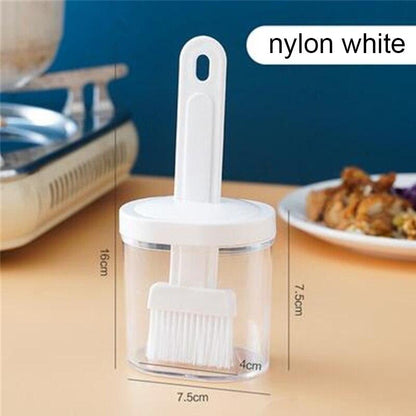 Kitchen Silicone Oil Brush High Temperature Resistant All-in-one Bottle Brush Kitchen Outdoor Barbecue Baking Bread Oil Brush - MyStoreLiving