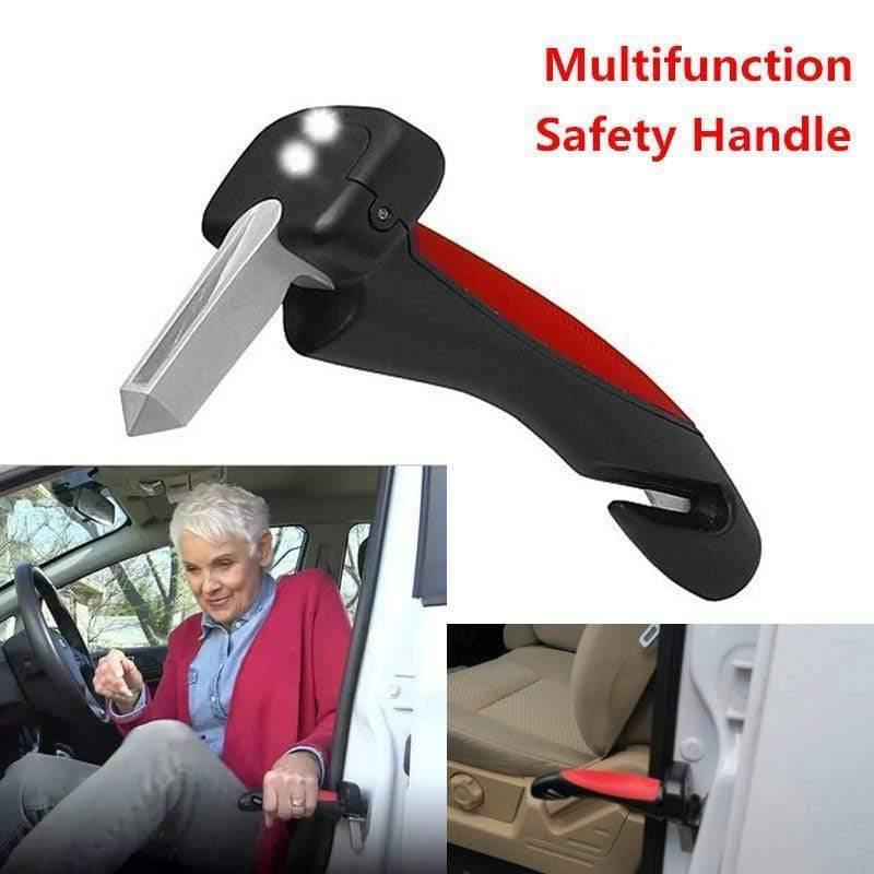 Car Safety Handle Door Multi-function Hammer Bar Parts Window Breaker With LED - MY STORE LIVING