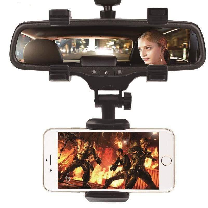 Car Rearview Mirror Phone Holder: never take your eyes off the fun. - MY STORE LIVING