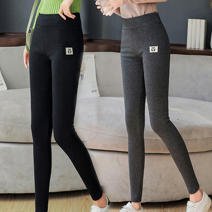 Comfortable High Stretch Slim Pencil Pant Hold Cozy Wool Leggings - MY STORE LIVING