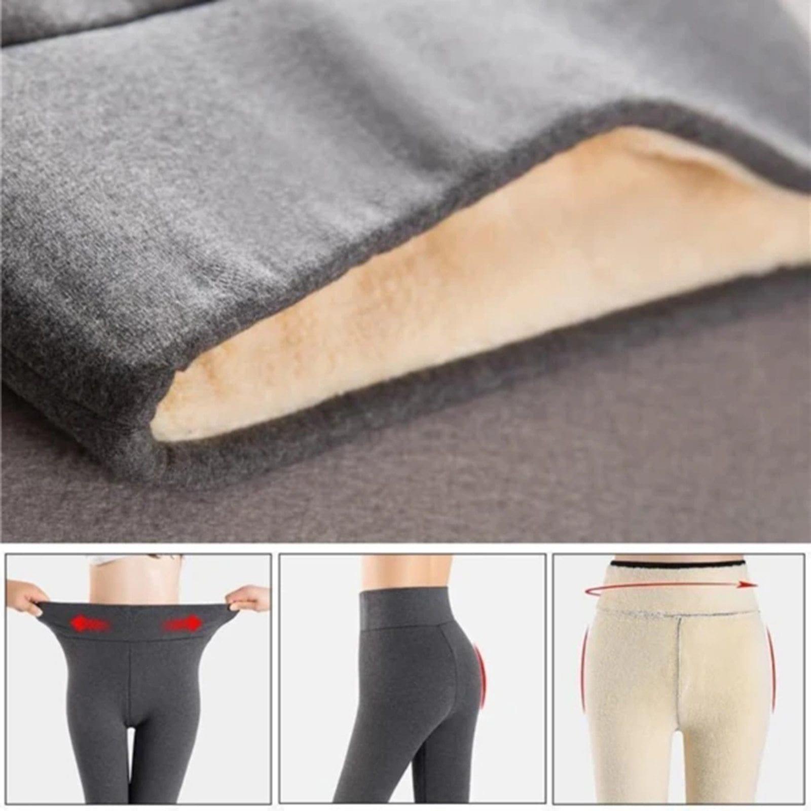 Comfortable High Stretch Slim Pencil Pant Hold Cozy Wool Leggings - MY STORE LIVING