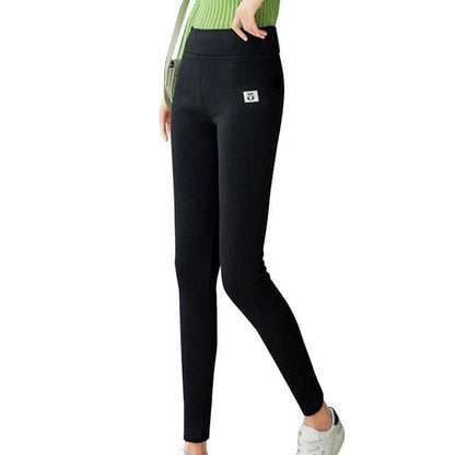 Comfortable High Stretch Slim Pencil Pant Hold Cozy Wool Leggings - MY STORE LIVING